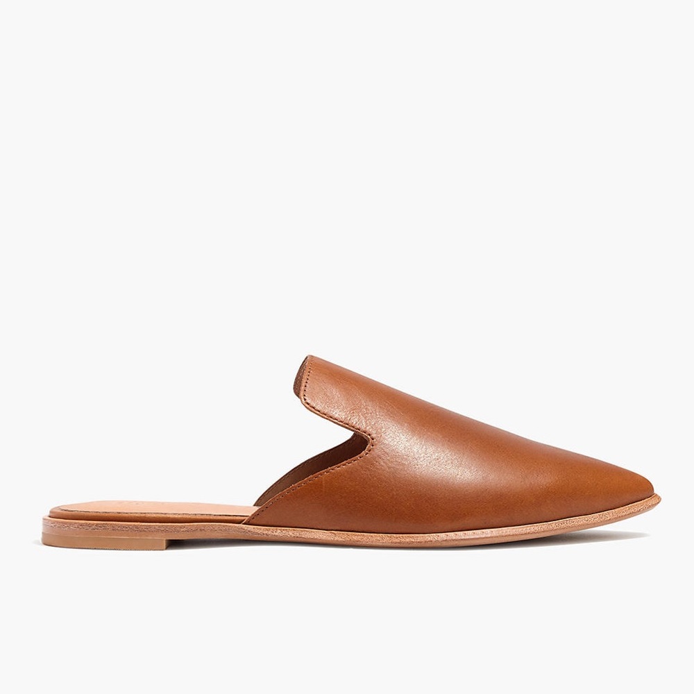 Madewell Gemma Mule English Saddle (brown) Leather Size 9 with box VGUC
